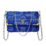 Набір - Замок Лілія колір срібло + Кутки для клапана №5 + Ручка-ланцюжок Фурнітура для сумки, фото 2