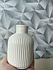Біла гіпсова ваза ручна робота, фото 2