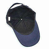 Демісезонна кепка бейсболка синя чоловіча патріотична з Українською символікою вишивка Герб Тризубець, фото 5