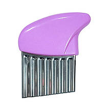 Ніж для фігурної нарізки сиру і овочів MagicKitchen з кольоровою ручкою бузковий, фото 2