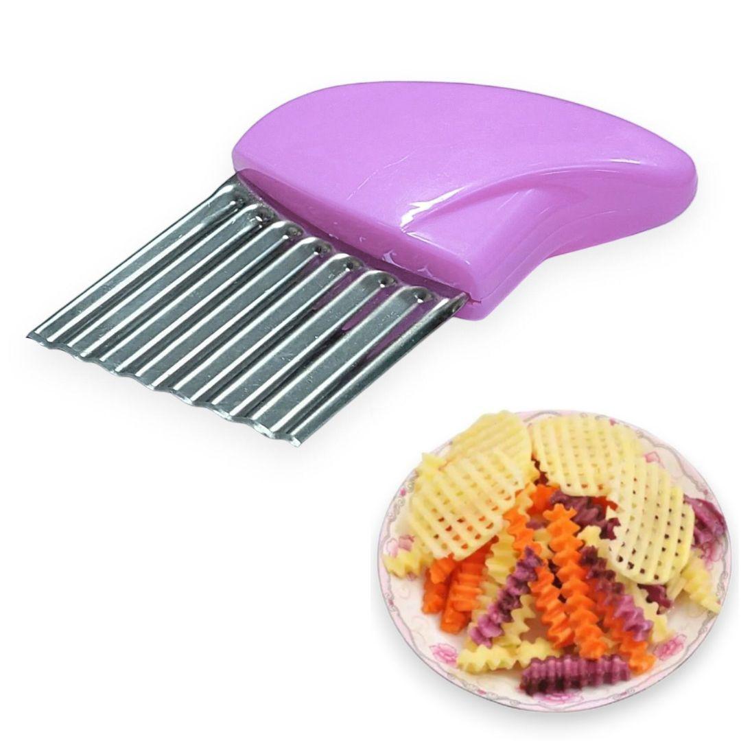 Ніж для фігурної нарізки сиру і овочів MagicKitchen з кольоровою ручкою бузковий