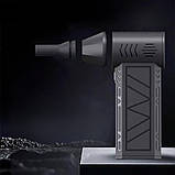 Міні вентилятор турбінний з ліхтариком Mini Jet Fan Акумуляторна повітродувка Бездротовий турбовентилятор, фото 3