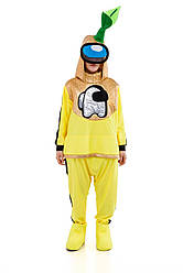 Жовтий AmongUs Амонг Ас карнавальний костюм для аніматорів
