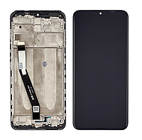Дисплей Xiaomi Redmi 9 чорний Екран з сенсором (модуль) з рамкою