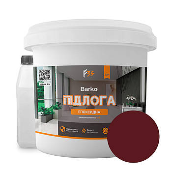 Епоксидна наливна підлога Barko 4,5 кг стигла вишня