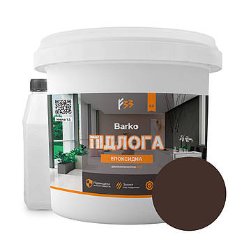 Епоксидна наливна підлога Barko 10кг Коричневий