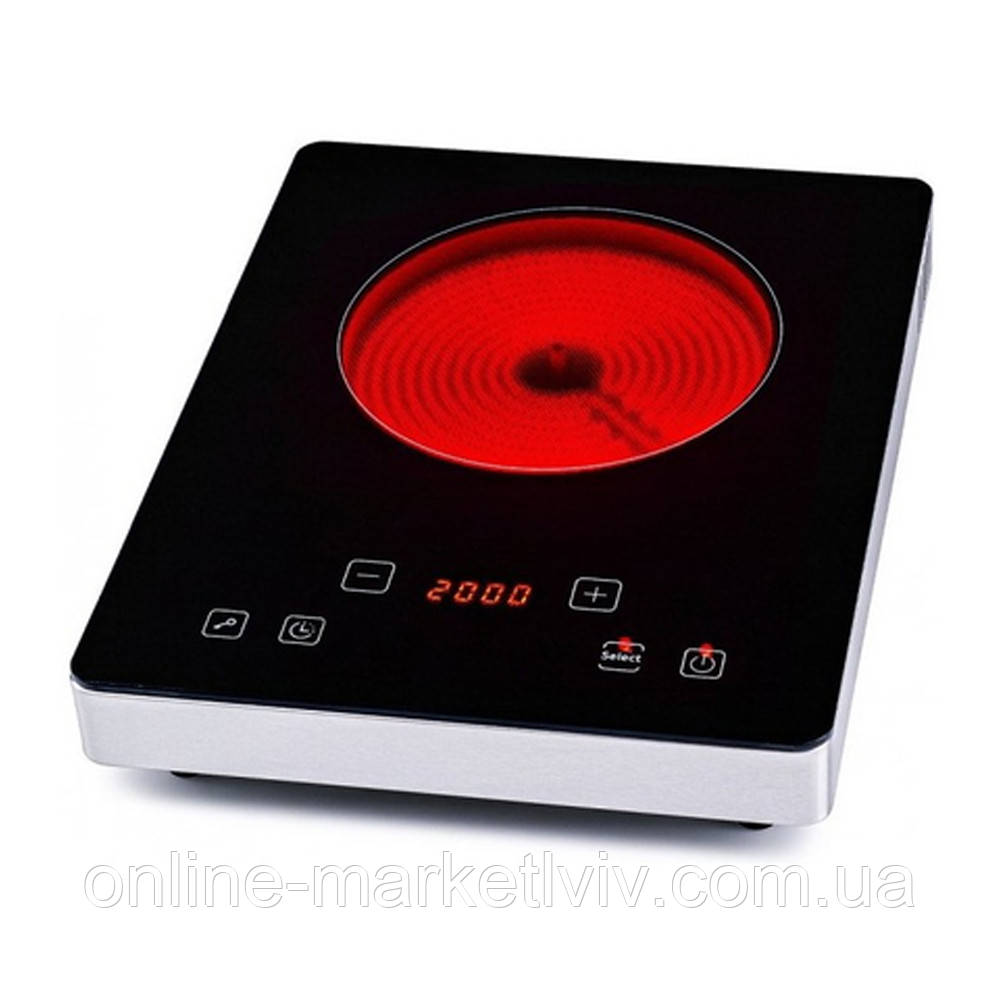 Інфрачервона електроплита, 2000Вт, 1 конфорка, СВ-1320 / Електрична настільна плита / Плита електрична - фото 1 - id-p2634518815