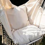 Гамак - підвісне бразильське крісло + 2 подушки Gardlov, Бежеве (23670), фото 3