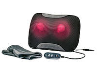 Масажна подушка Шіацу з обігрівом для спини та ніг з інфрачервоною функцією та знімною наволочкою