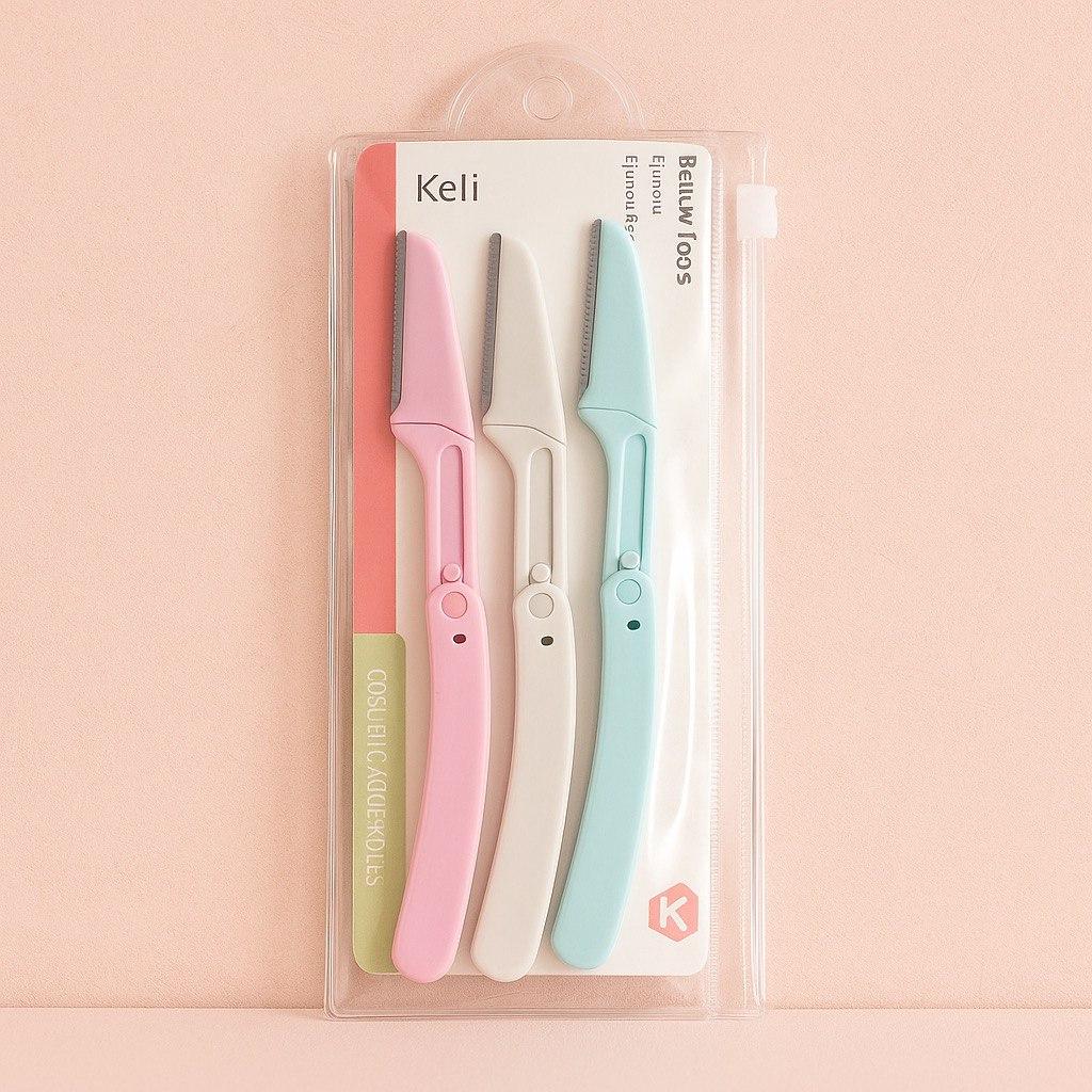 Тример (Бритва) для корекції брів-3 штук в упаковці.