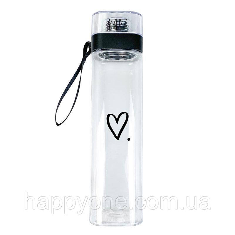 Пляшка для води ZIZ «Сердечко» (700 мл), фото 1