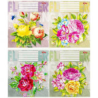 От 16 шт. Зошит кольоровий 24 аркуша, лінія 3818D купить оптом