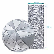 Плівка віконна 3м*60см сонцезахисна вітражна декоративна в рулоні геометричні фігури, фото 4
