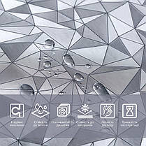 Плівка віконна 3м*60см сонцезахисна вітражна декоративна в рулоні геометричні фігури, фото 5