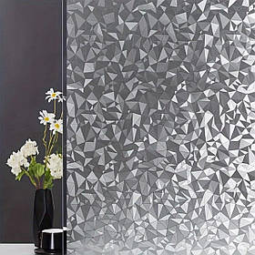 Плівка віконна 3м*60см сонцезахисна вітражна декоративна в рулоні геометричні фігури