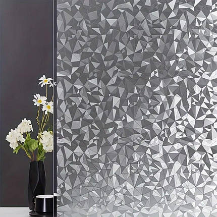 Плівка віконна 3м*60см сонцезахисна вітражна декоративна в рулоні геометричні фігури, фото 1