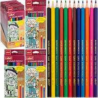 От 12 шт. Олівець 12 кольорів   Luva Ellott  CQ2002-12 Хлопчики купить оптом