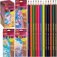 От 12 шт. Олівець 12 кольорів   Luva Ellott  CQ2001-12 купить оптом
