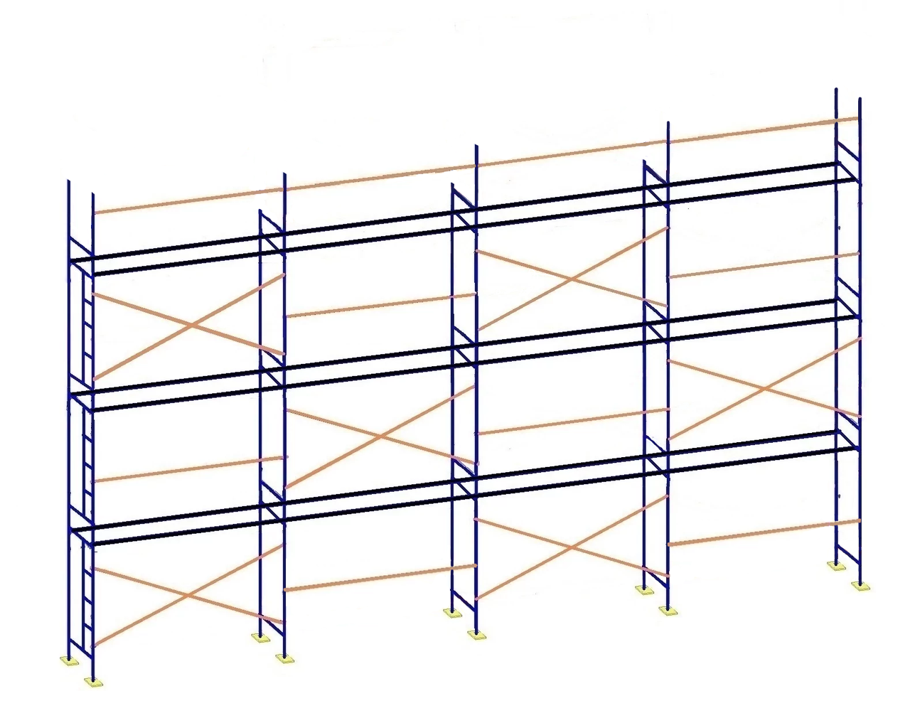 Будівельне риштування 8 х 12 м, фото 1