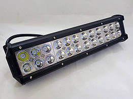 Світлодіодна LED балка D 72W Silver дальній 300x100x65 LEADER фара люстра на авто