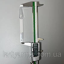 010 КОРОТКИЙ СТИЛІТ. ПРОЗОРІ тіпси-віяло на кільці Lady Arms, фото 3