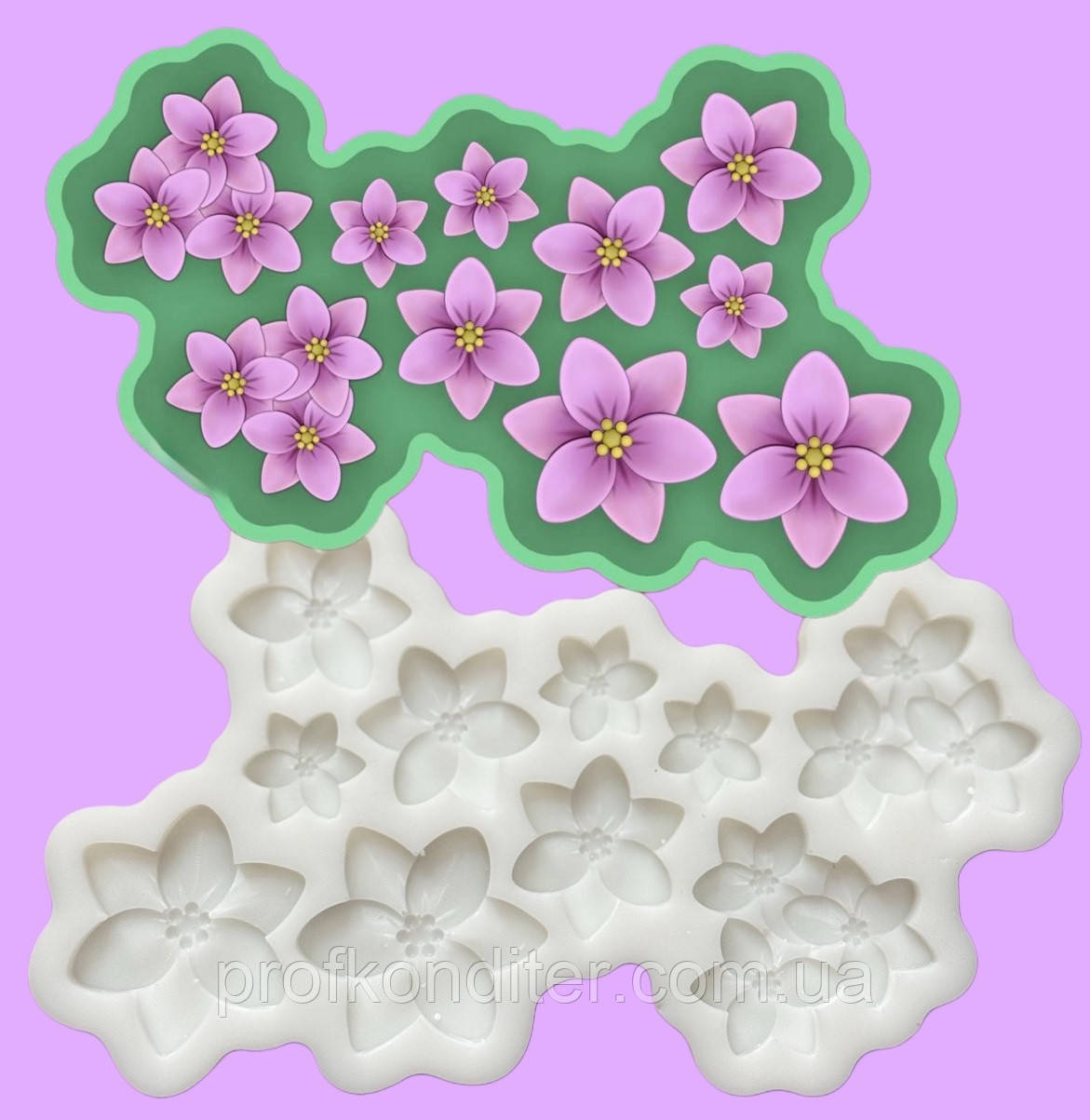 Ексклюзив! Силіконовий молд для шоколаду та ін "Квіти асорті №5", фото 1