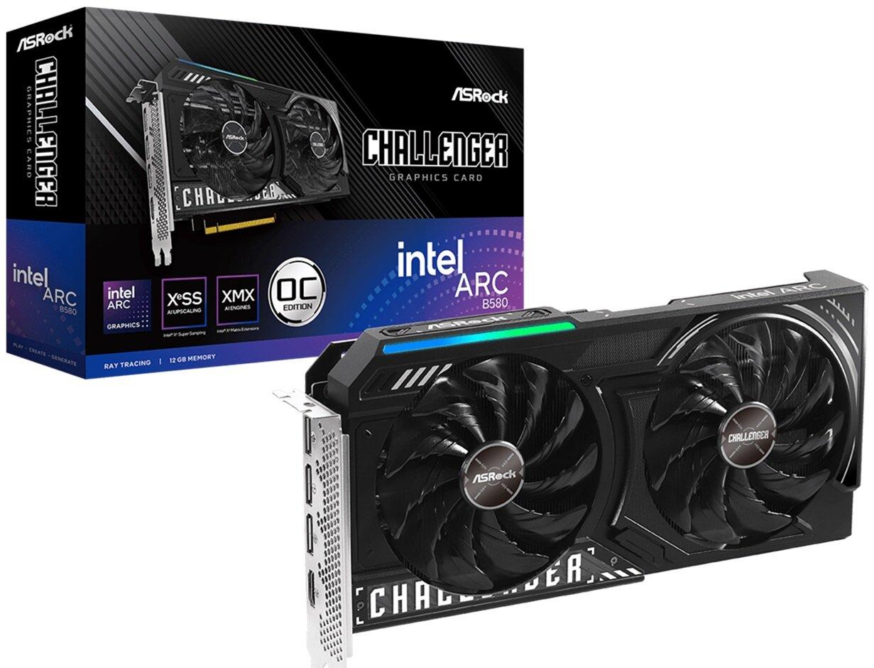 Відеокарта ASrock Arc B580 Challenger OC 12GB , Гарантія, фото 1