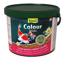 Сухий корм для ставкових риб Tetra Pond Colour Sticks - корм для забарвлення 10 л