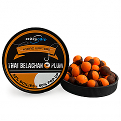 Бойли вафтерс Crazy Carp Thai Belachan & Plum Hybrid Wafters 12 mm