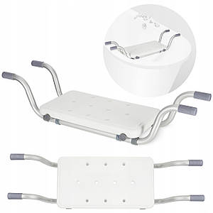 Сидіння-скамейка для ванної 4FIZJO регульоване White/Grey (P-5905973403436)