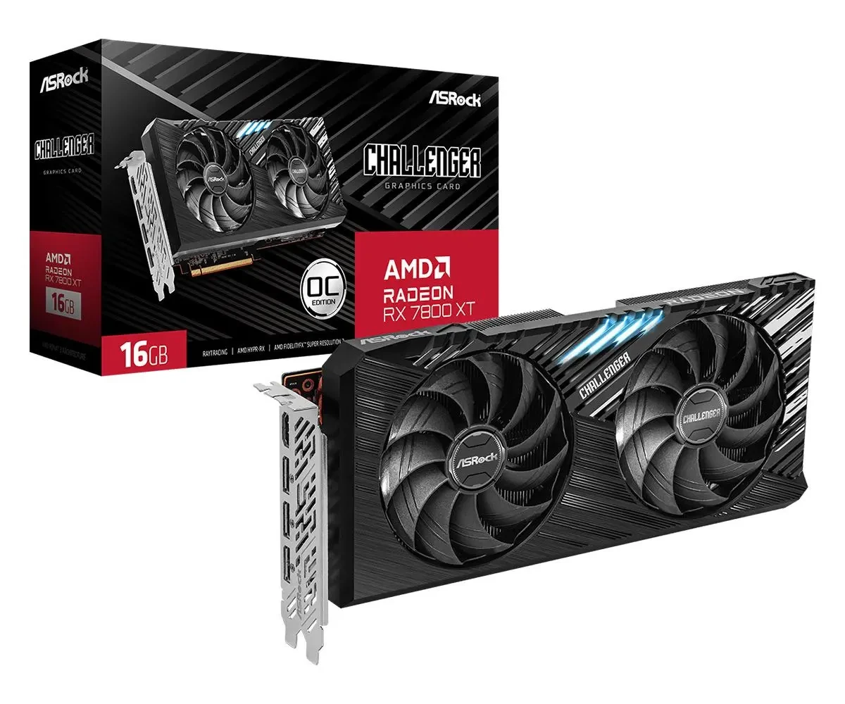 Відеокарта ASrock Radeon RX 7800 XT Challenger OC 16GB , Гарантія, фото 1