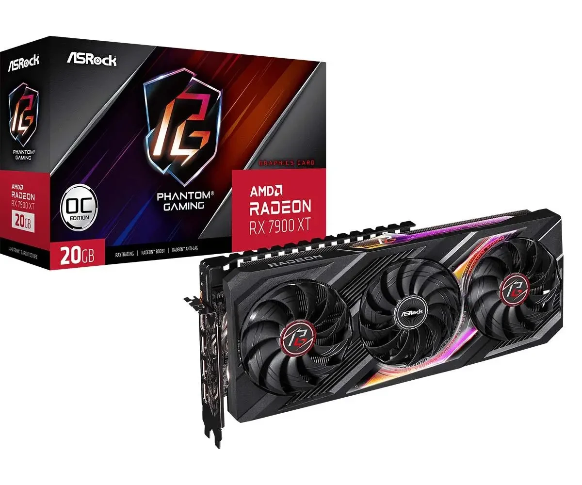 Відеокарта ASrock Radeon RX 7900 XT Phantom Gaming OC 20GB , Гарантія, фото 1