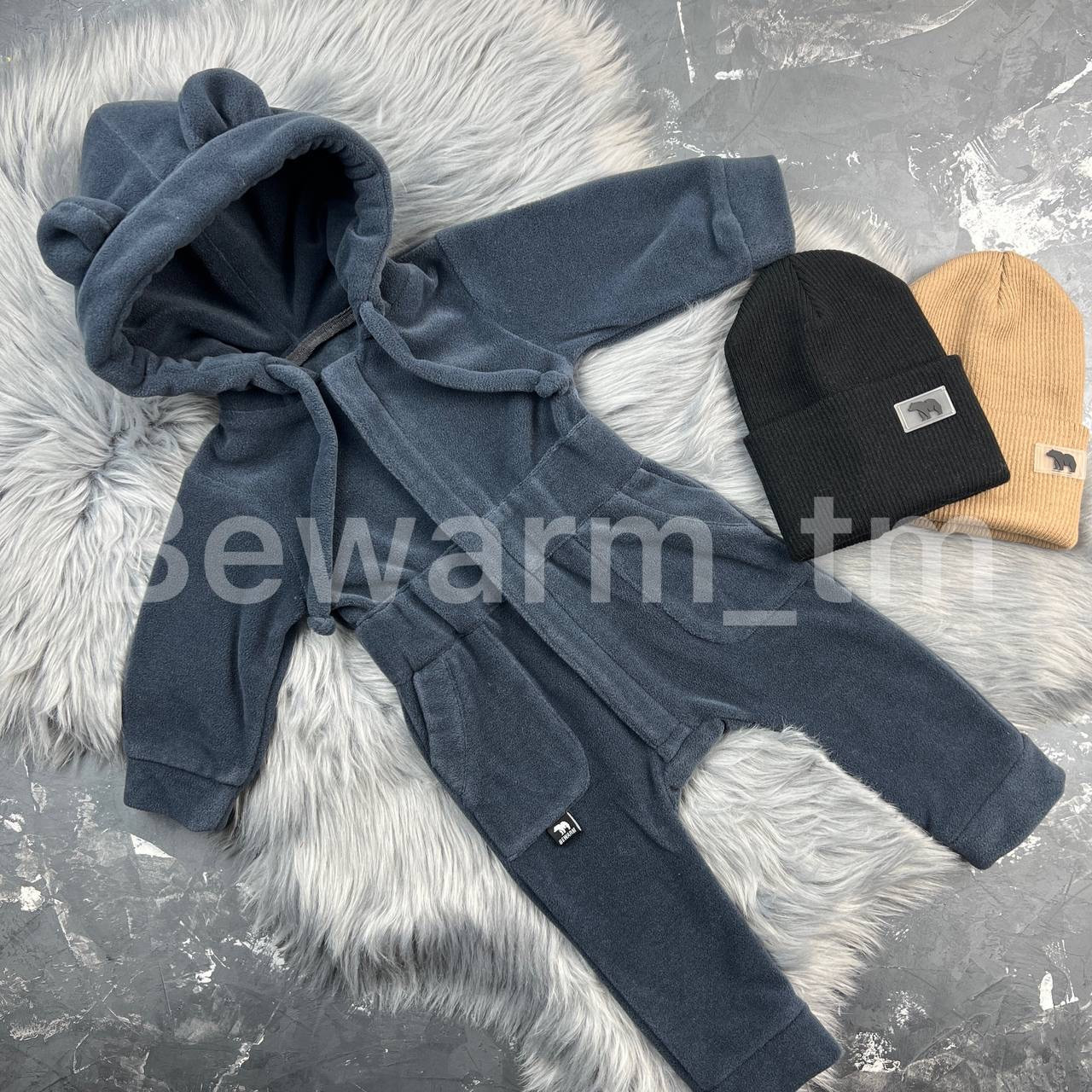 Ромпер Polar Fleece BEWARM Teddy Graphite