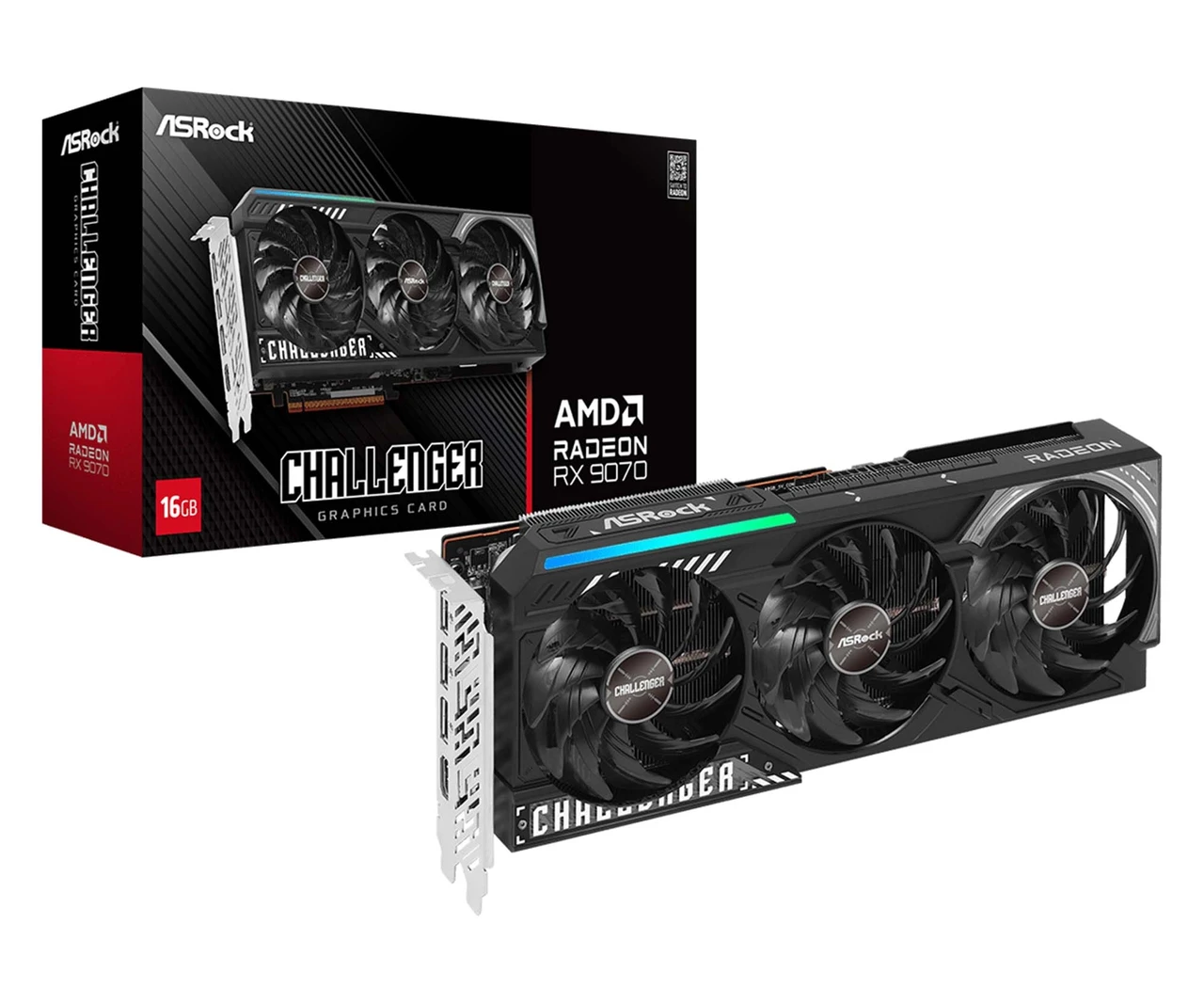Відеокарта ASrock Radeon RX 9070 Challenger 16GB , Гарантія, фото 1
