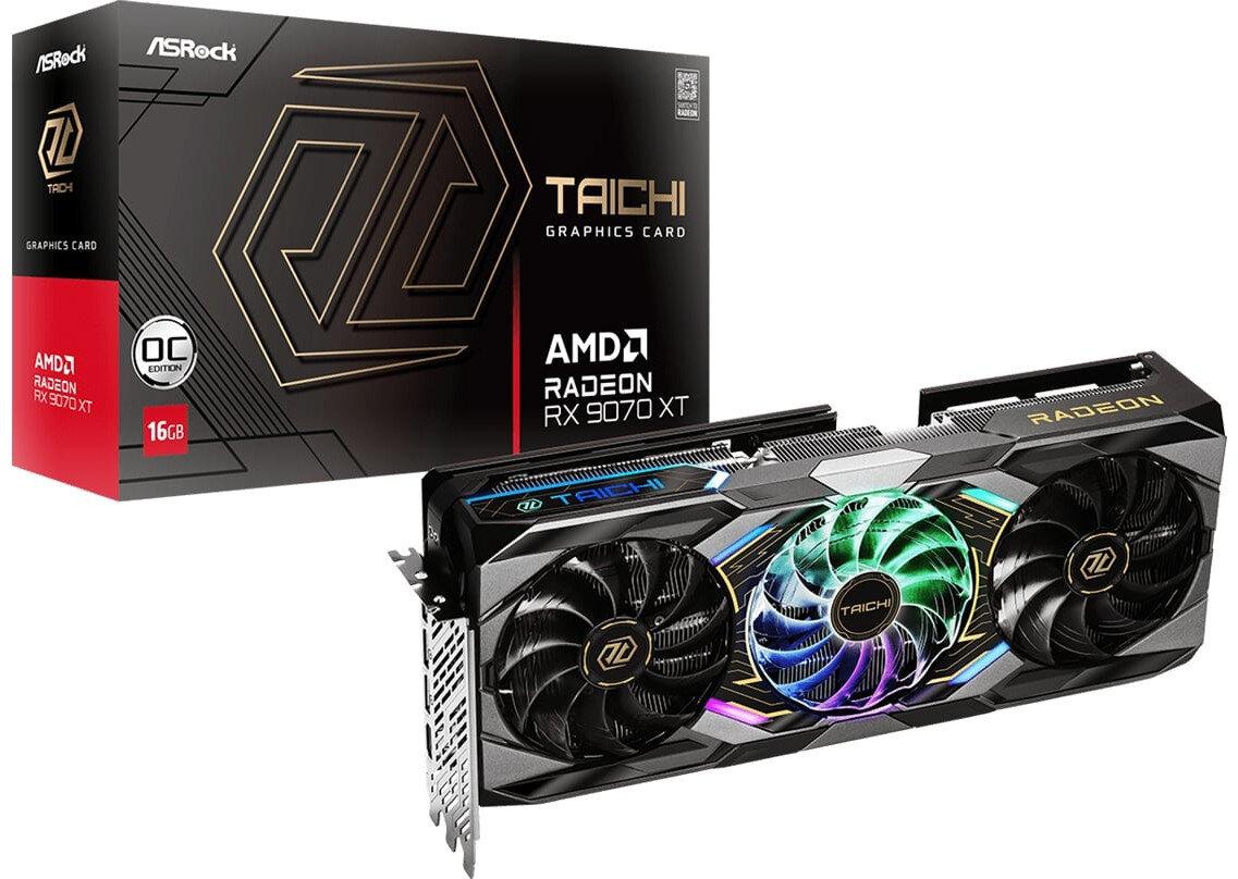 Відеокарта ASrock Radeon RX 9070 XT Taichi OC 16GB , Гарантія, фото 1