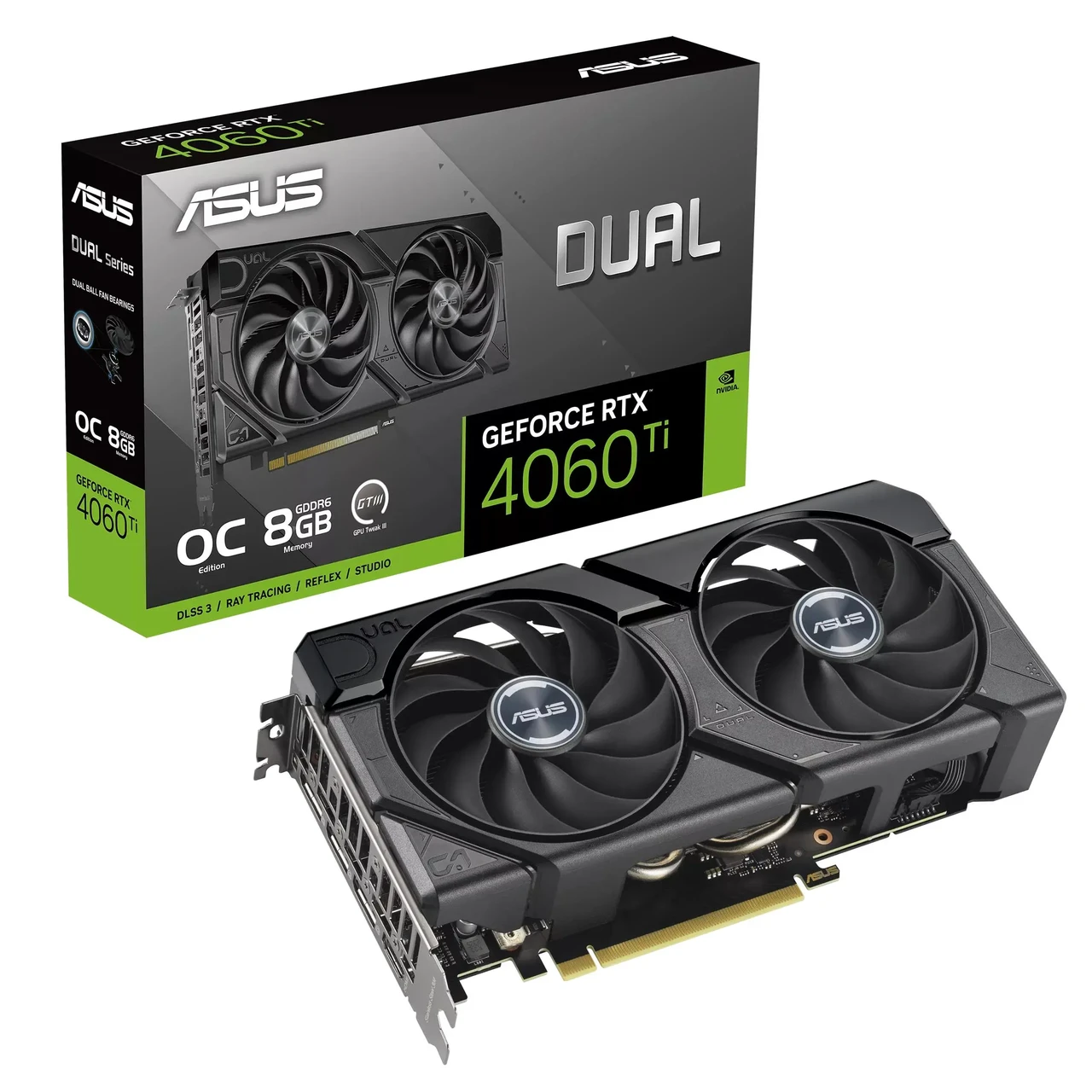 Відеокарта Asus GeForce RTX 4060 Ti Dual EVO OC 8GB , Гарантія, фото 1