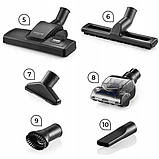 Пилосос без мішка циклонний безмішковий Mozano Smart 2 л HEPA-фільтр циклонний фільтр турбощітка, фото 9