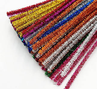 Люрексовий Синельний дріт / Упаковка - 95-100 паличок / Мікс