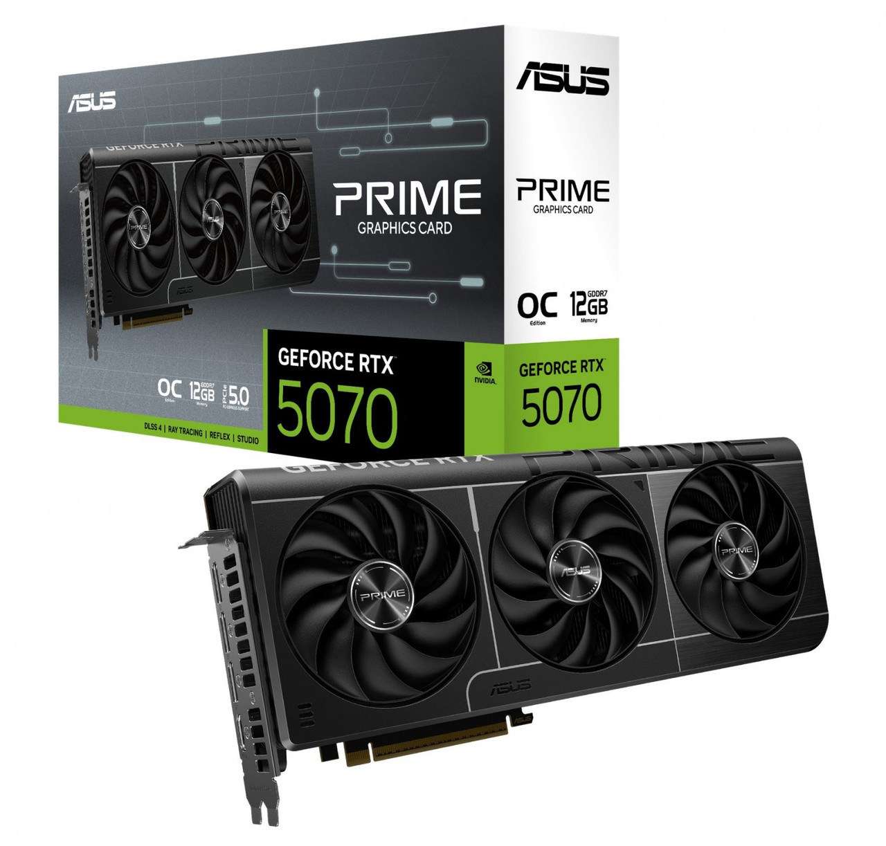 Відеокарта Asus GeForce RTX 5070 Prime OC 12GB , Гарантія, фото 1