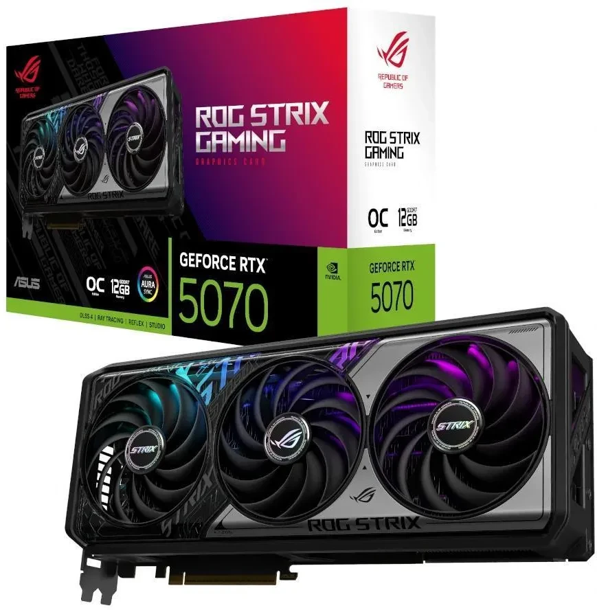 Відеокарта Asus GeForce RTX 5070 ROG Strix Gaming OC 12GB , Гарантія, фото 1