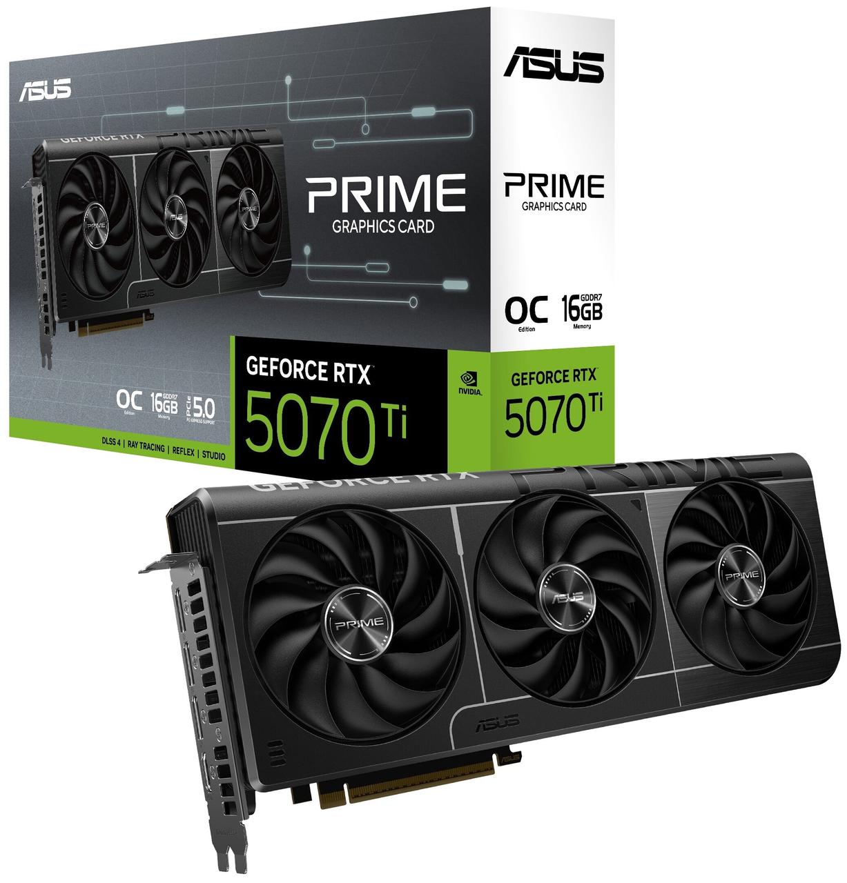 Відеокарта Asus GeForce RTX 5070 Ti Prime OC 16GB , Гарантія, фото 1