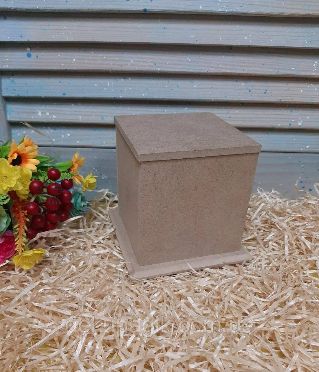 Короб для сипучих 11,5х11,5х12см (мдф 6мм), фото 1