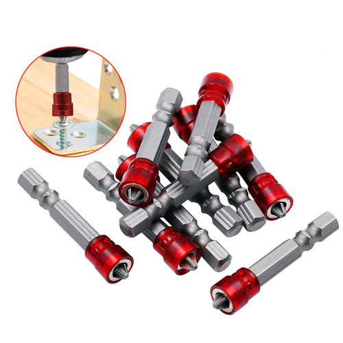 Насадки біти 10шт з обмежувачем, PH2, 6-гранні магнітні, фото 1