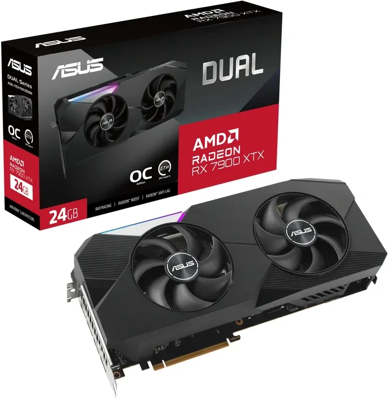 Відеокарта Asus Radeon RX 7900 XTX Dual OC 24GB , Гарантія, фото 1