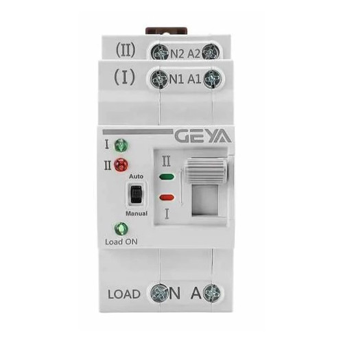 Автомат введення резерву АВР ATS 2P 63А 220В перемикач GEYA G2R-63II, фото 1
