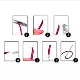 Набір голок спиць для плетіння з паракорду, 4 шт, нержавійка, фото 2