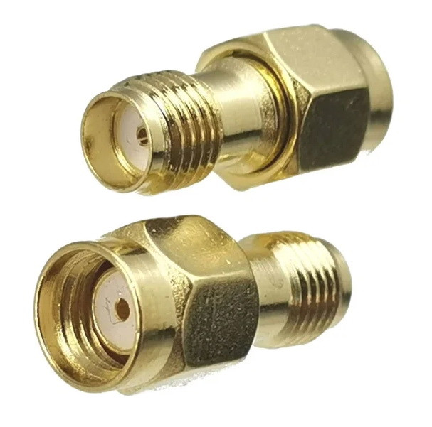 Перехідник адптер конектор роз'єм SMA F - RP-SMA M RG316 RG174 LMR100, фото 1
