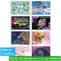 Альбом для малювання на спіралі САВ-2 обкл. повнокол. картон + ВД-лак 100г/м2 30л. в асорт.