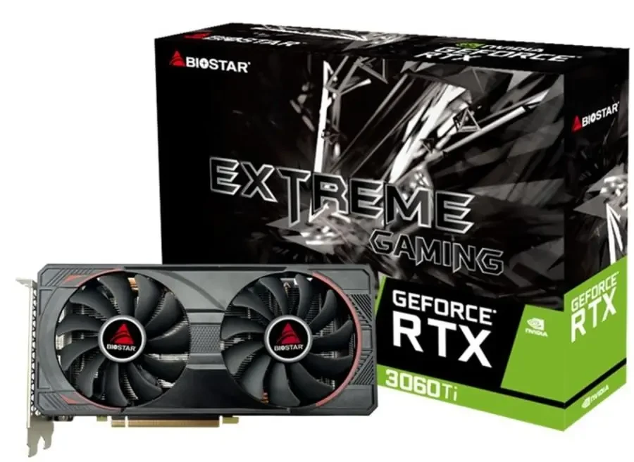 Відеокарта Biostar GeForce RTX 3060 Ti Extreme Gaming 8GB , Гарантія, фото 1