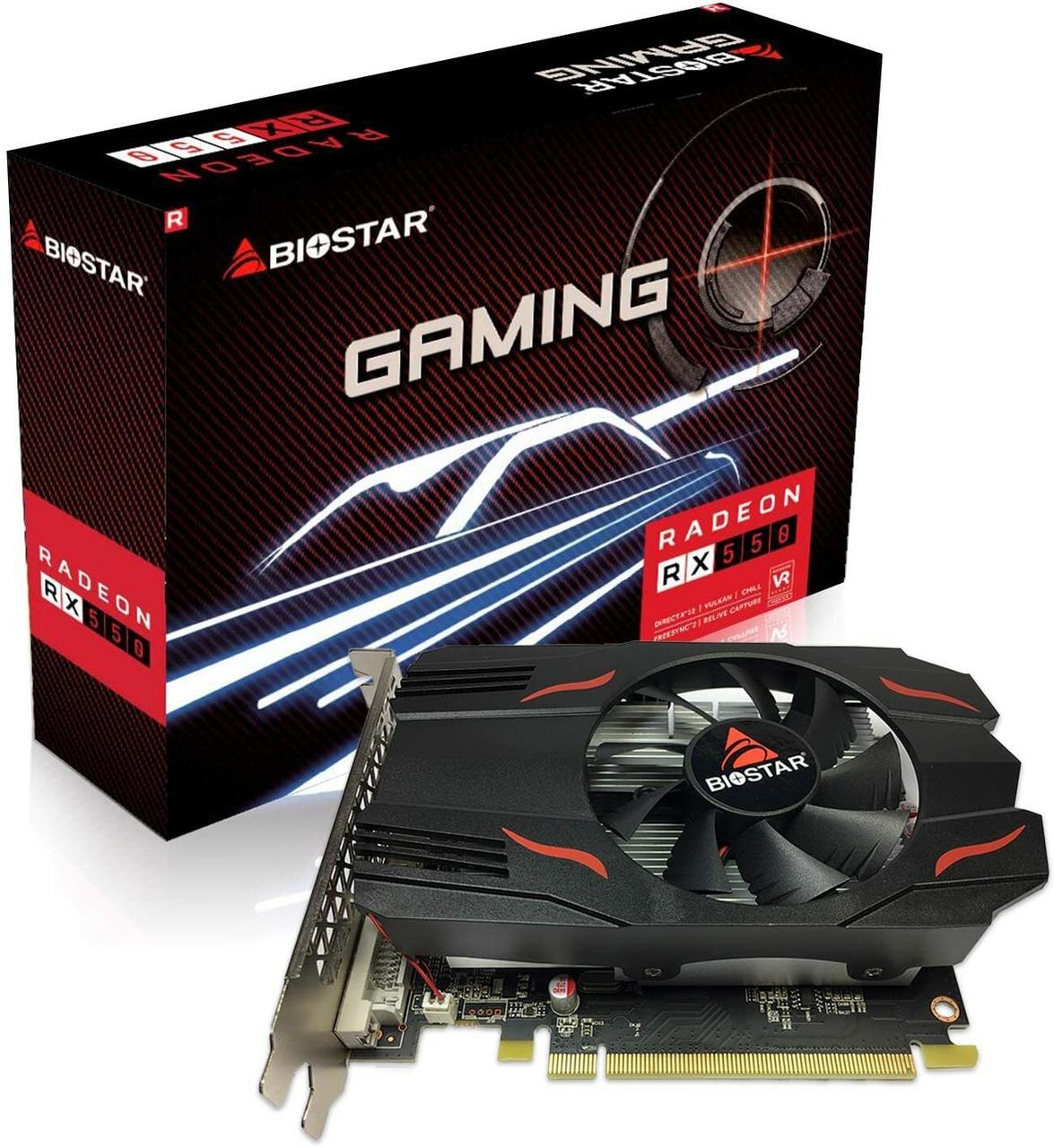 Відеокарта Biostar Radeon RX 550 4GB , Гарантія, фото 1